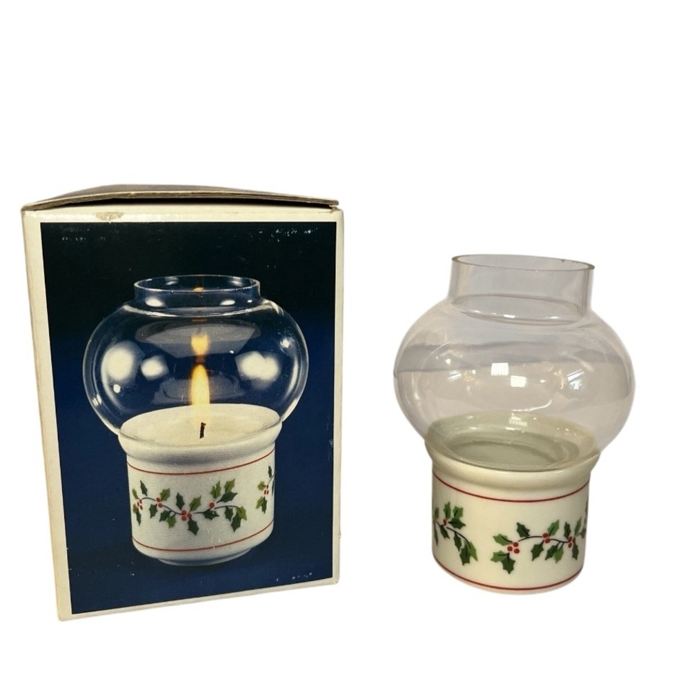 Vintage Colonial Candle Hollyridge Mini Lamp w/ Box – Christmas Decor